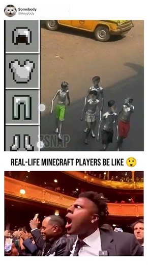 “Real-Life Minecraft Players Be Like 😳" #shorts