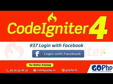#37 Login with facebook in codeigniter 4