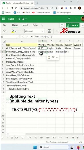How to split text with multiple delimiters with Excel - Excel Tips and Tricks