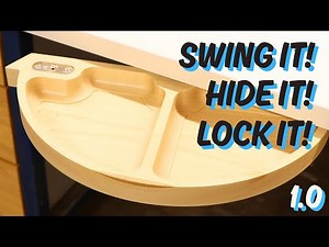 Under Desk Drawer – Hidden Swing Tray Organizer