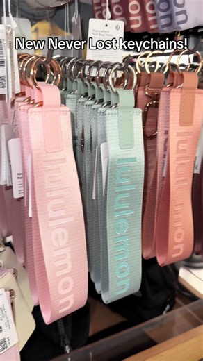 New Pretty Pastel Never Lost Keychains at Lululemon