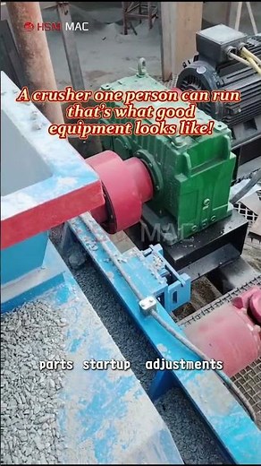 A crusher one person can run — that’s what good equipment looks like!#doublerollcrusher