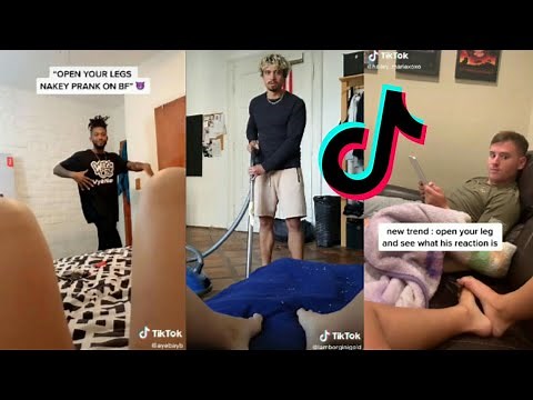 Open your leg nak*d prank TikTok compilations