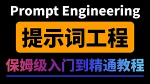 【Prompt】全网最详细的提示词工程（Prompt Engineering）教程！附课件+代码，全程干活无废话，让你少走99%的弯路！