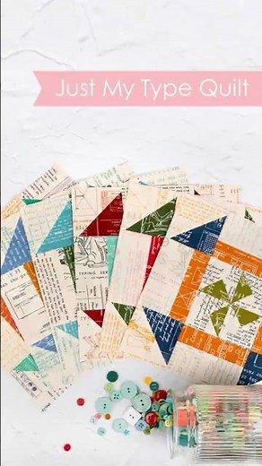 Just My Type Quilt Along | Row Two Paper Blocks Finished! 🧵
