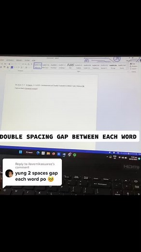 Replying to @ilovemikasuarez hi @ilovemikasuarez i hope this video will help you. Double spacing gap between each word shortcut. #RRL #researchpapertips #educationalpurposes #fyp #researchtips #studentshacks #studytok #studytips #fypシ #fypシ゚viral