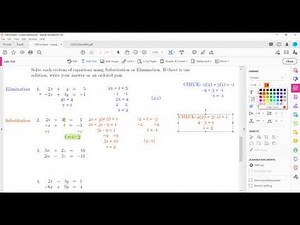 MATH 130 - Section 2.6 Systems of Equations