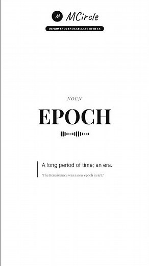 Learn English: What is Epoch? | Vocabulary Shorts