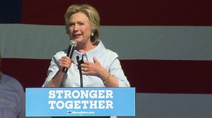 Hillary Clinton blames cough on Trump 'allergy'