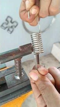 simple spring manufacturing process #homemade #diytools #fypシ゚viral