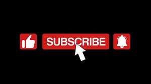 Download Social media subscribe button animation with alpha channel. 2d animation push button red subscribe animation with transparent background for free