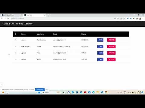 React Crud Using Json Server & Material UI Working Example
