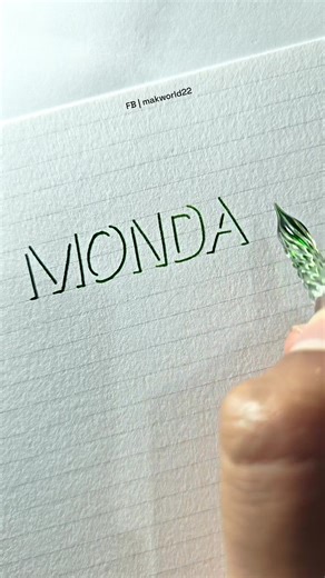 MONDAY in 3d shadow lettering #lettering #art #3d #monday | MaK World