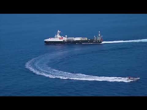 Unmanned Surface Vessels (USVs) Ranger and Mariner operate at sea and visit Japan (Sep. 2023)