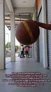 SCIENCE PROJECTILE MOTION: bouncing a ball ✨️. #scienceprojectilemotion #schoolpurposes