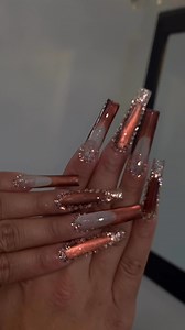 280K views · 5.3K reactions | RIYA Products used: - moonlight Cateye #32 & #22 -Custom mixed glitter #07 - full cover tip 2XL square - Extend gel glue | Riya's Nails | Facebook