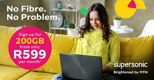 200GB for only R599 per month, with no monthly contract and a router for only R69pm extra, is unbelievable. Almost as unbelievable as Supersonic’s Home Broadband speeds, no matter where you live in SA. Who knows what you’ll do with it. #F-LTE #Supersonic supersonic.co.za | Supersonic Fibre