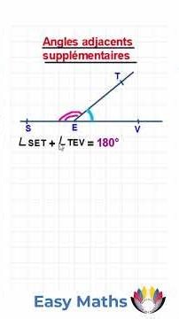 Le secret des angles supplémentaires #géométrie #cours #mathématiques