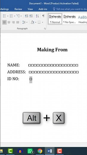 How to Create Fillable Form in MS Word 📝