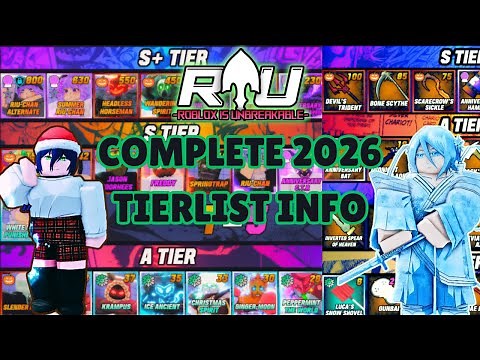 Roblox Is Unbreakable | Official 2026 Trading Tierlist and Guide (LINK)
