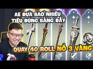 40 roll nổ 3 vàng nhưng tàu vẫn suýt đắm - Genshin Impact