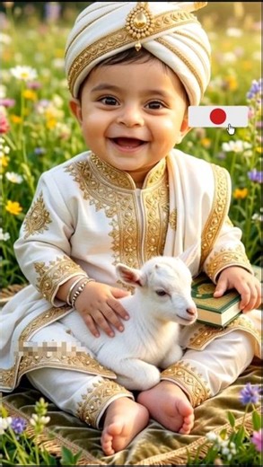 La ilaha illallah Muhammadur Rasulullah 💫🤍🌻#cutebaby #viralbaby #islamic