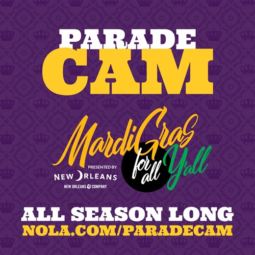 13K views · 74 reactions | ParadeCam is BACK!. The Mardi Gras for All Y’all ParadeCam is on! Watch here. https://nola.com/parade | NOLA.com | Facebook
