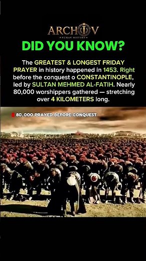 The Friday Prayer Before Constantinople #history #facts