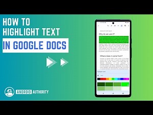 How To Highlight Text In Google Docs