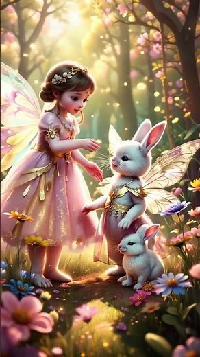 Magical Fairy Princess with Bunny Friends | Fantasy Animation & Enchanted Forest