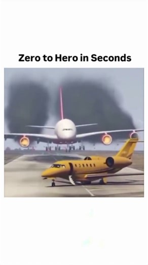 intertan.io on Instagram: "The post shares a 22-second AI-generated video montage of dramatic airplane takeoffs, featuring smoke trails and rapid engine bursts from jets like a yellow business plane, captioned "Clever pilot" to salute impressive flying skills. With 6.4 million views and 6,100 likes in 24 hours, it highlights viral appeal of aviation spectacles, though replies criticise its realism, noting impossible quick startups that expose AI limitations in simulating physics. Authored by Rwa