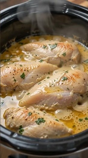 Slow Cooker Creamy Garlic Parmesan Chicken