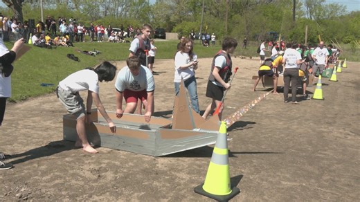 Cardboard canoe race highlights Rockford engineering students’ creativity