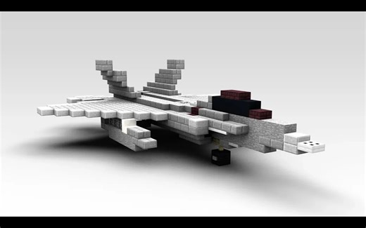 [中配]我的世界F-22猛禽教程：方块搭建！ - MC Military Force