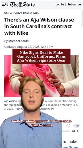 22K views · 333 reactions | Nike will outfit Gamecock athletics starting in 2026, including exclusive A’ja Wilson signature gear and a full redesign for USC women’s basketball uniforms. #nike #southcarolina #ajawilson #gamecocks #womensbasketball #usc | The State Newspaper | Facebook