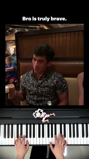 Bro is truly brave #shorts #funny #Piano