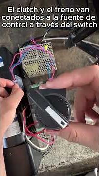 Así funciona un motorreductor con clutch y freno electromagnético 🔧 | Control por variador