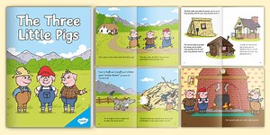 The Three Little Pigs Story with Pictures - eBook