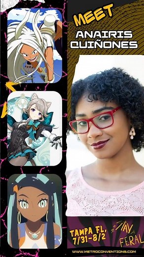 Meet Anairis Quiñones at METROCON! #anime #myheroacademia #pokemon #genshinimpact #jujutsukaisen