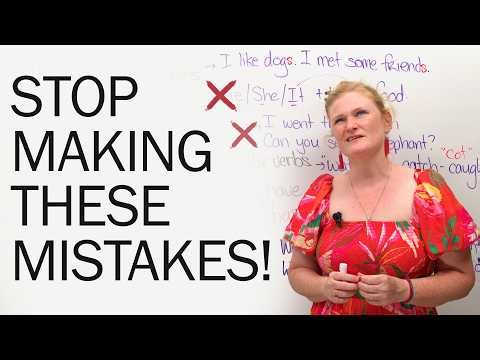 The TOP 5 English Mistakes I See
