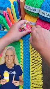 1.7M views · 14K reactions | Add this twisted fringe to your crochet or knitting. Just draw up a loop, twist, and connect. See how to do it in the full tutorial from Naztazia. #reels #crochet #knitting #artist #yarn #tutorial #makersgonnamake #crochetinspiration #crocheting #knittinginspiration #naztazia | Naztazia | Facebook