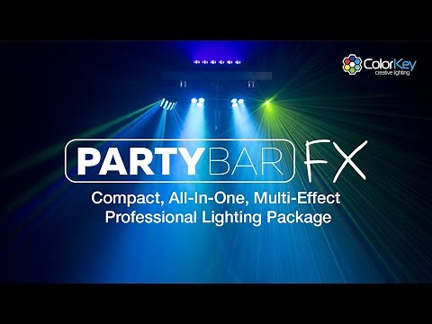 ColorKey PartyBar FX- Compact, all-in-one, multi-effect professional lighting package.
