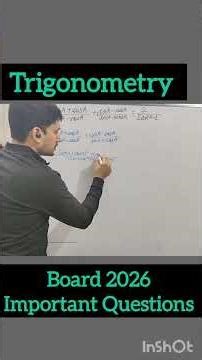 Trigonometry Important Questions | Class 10 Maths | Board Exam Special | Be_smarter #Trigonometry