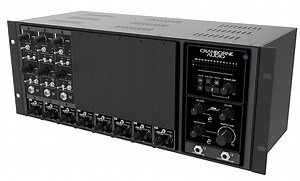 Cranborne Audio au NAMM 2018 avec deux lunchboxes de 8 modules 500 avec interfaces ADAT et USB