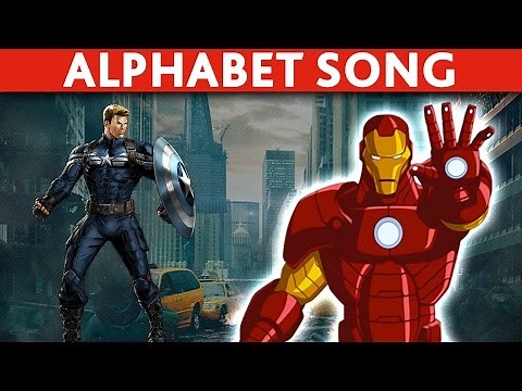 AVENGERS abc song learn the alphabet song abc's