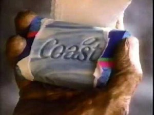 Coast deodorant soap ad from 1991