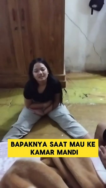 momen lucu ketika mau ke kamar mandi bangunin ayah minta ditemenin ‼️‼️ #ngakak #lucu #ayah #kocak