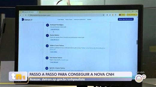 Detran-SP divulga passo a passo para tirar a nova CNH