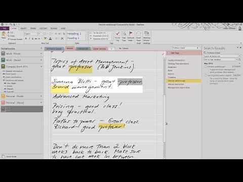 How to search your notes