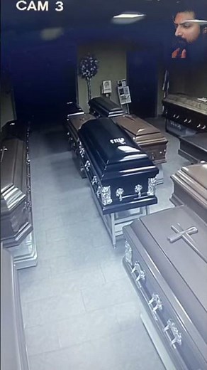 Unbelievable! Coffin Caught Moving — Real Ghost Activity? #ytshorts #horror #paranormal #reaction